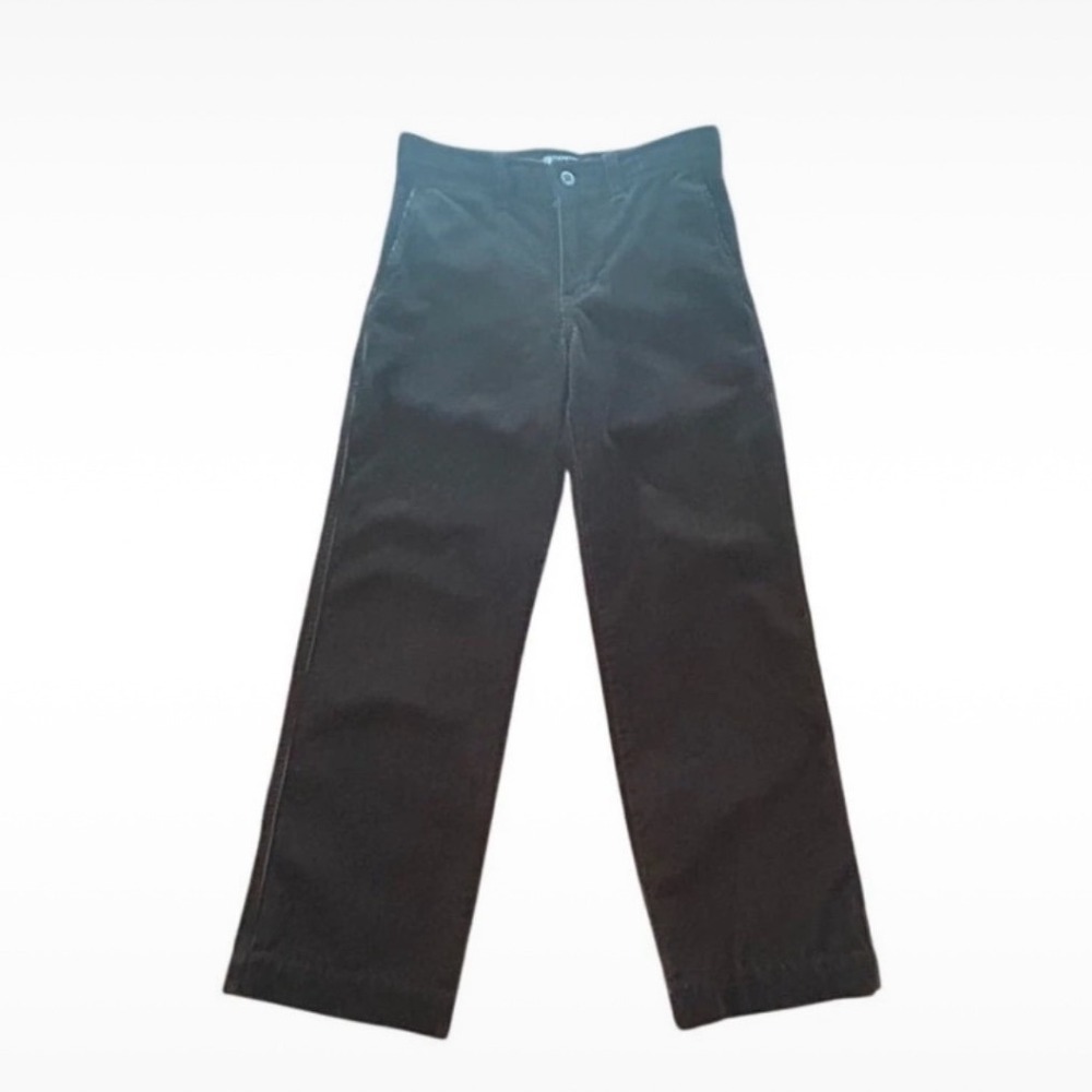Ralph Lauren Polo Black Corduroy Pants Kid Sz 10 Adjustable Waist Preppy Classic